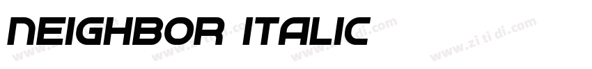 Neighbor Italic字体转换